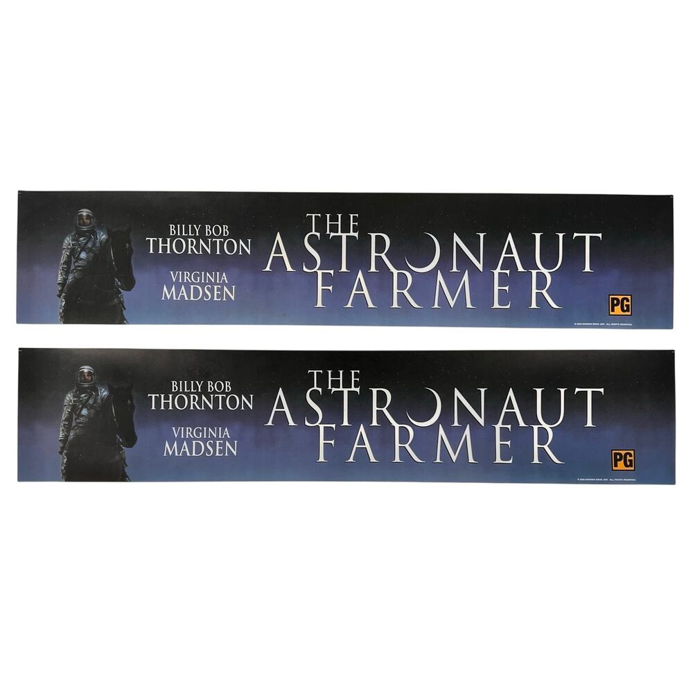 Billy Bob Thornton Astronaut Farmer Movie Theatre Marquee Sign Strips set of 2